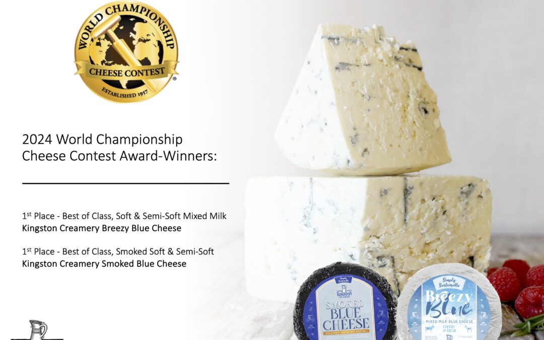 Kingston Creamery’s Breezy Blue Blew Judges Away at the 2024 World Championship Cheese Contest!