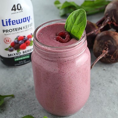 mixed berry kefir